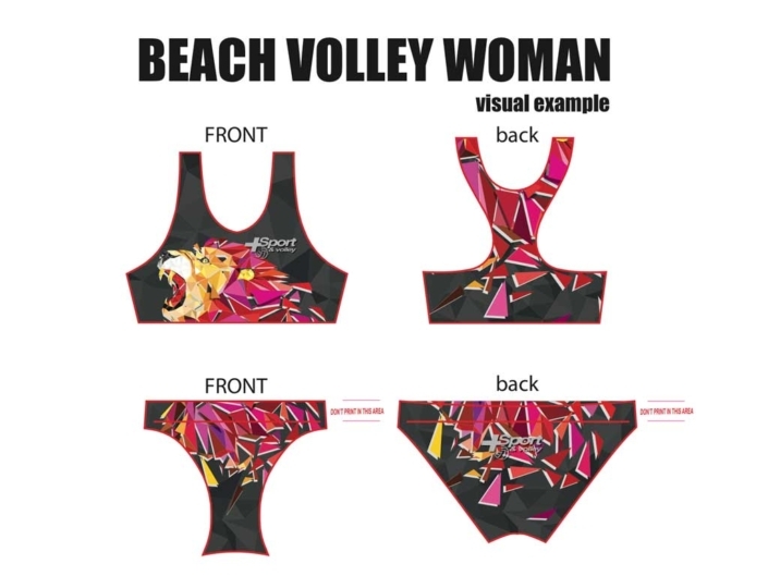 Costume personalizzato da beach volley donna Costume personalizzato da beach volley donna